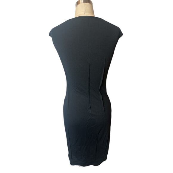 Cheap & Chic Moschino Black Sleeveless Fitted Sheath Dress Women's Size XS/S - Picture 3 of 4
